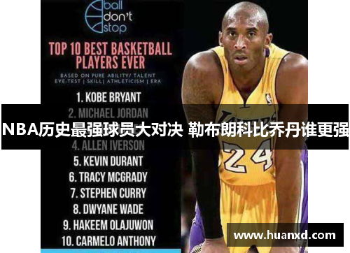 NBA历史最强球员大对决 勒布朗科比乔丹谁更强